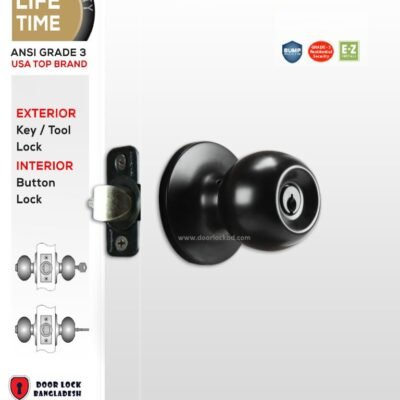 Lock-EZ Ball Knob Entry MB (Without Key) 440202