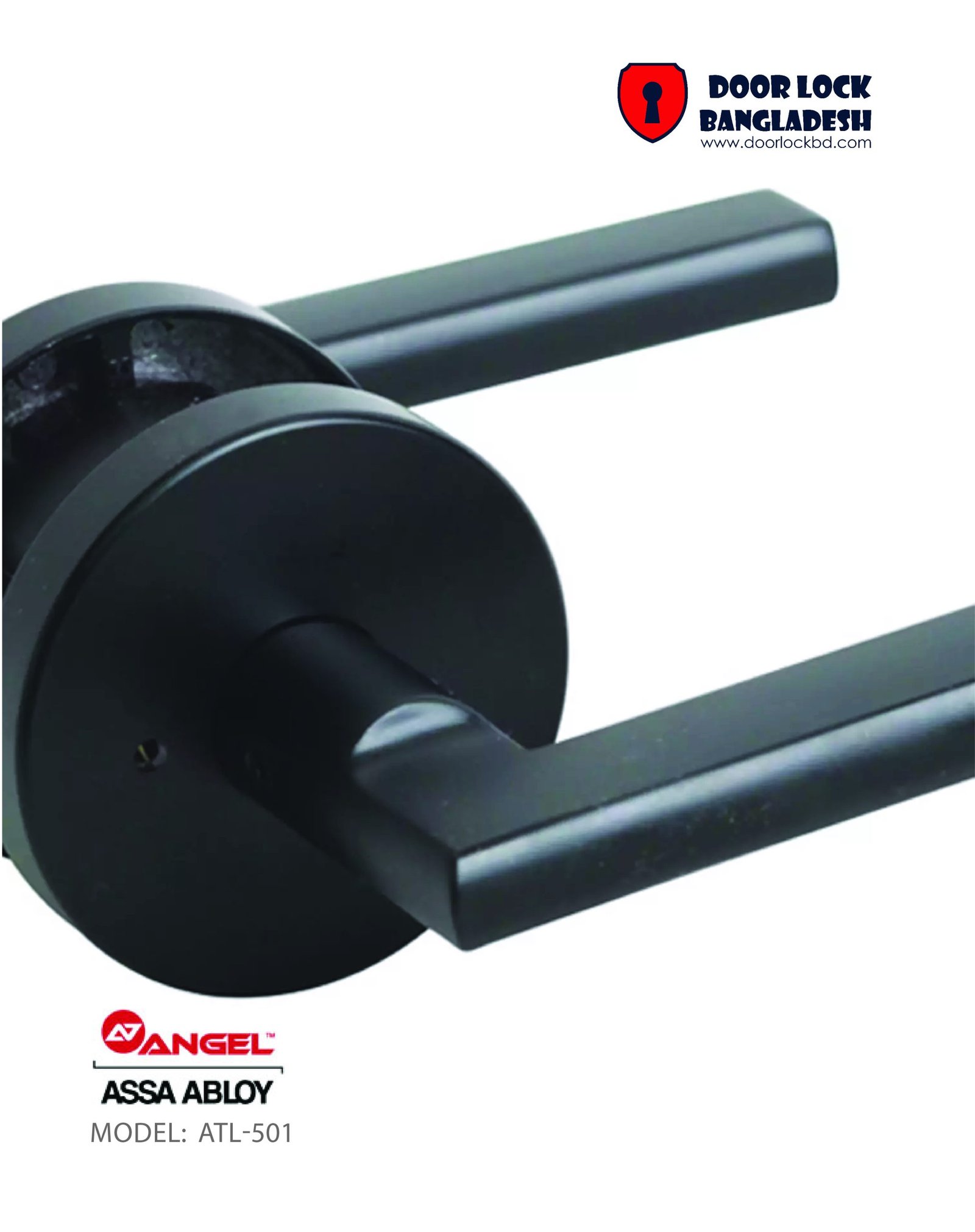 High-quality smart digital, mechanical door lock and hardware in Bangladesh ATL 501 Black