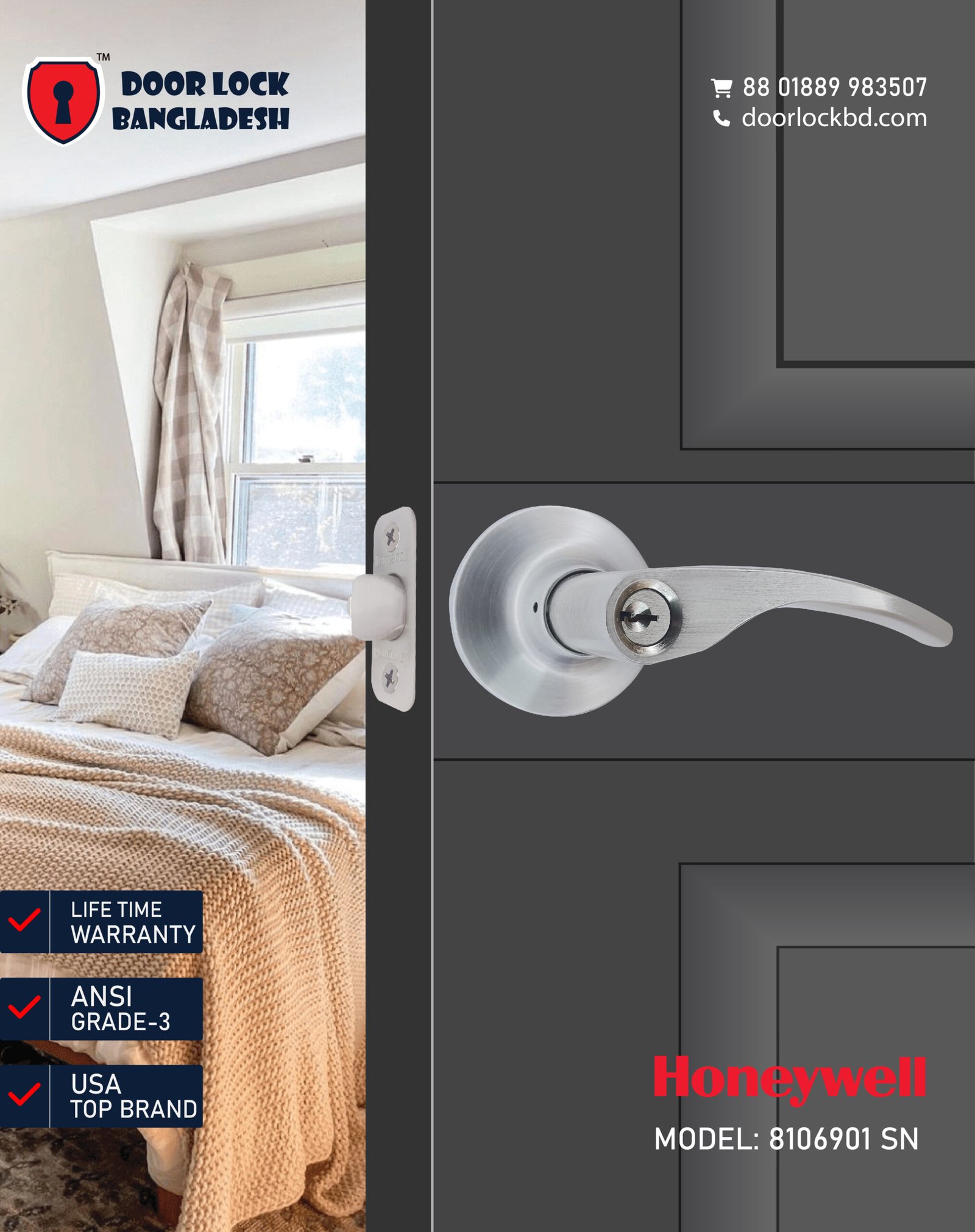 High-quality smart digital, mechanical door lock and hardware in Bangladesh Door Lock Bangladesh