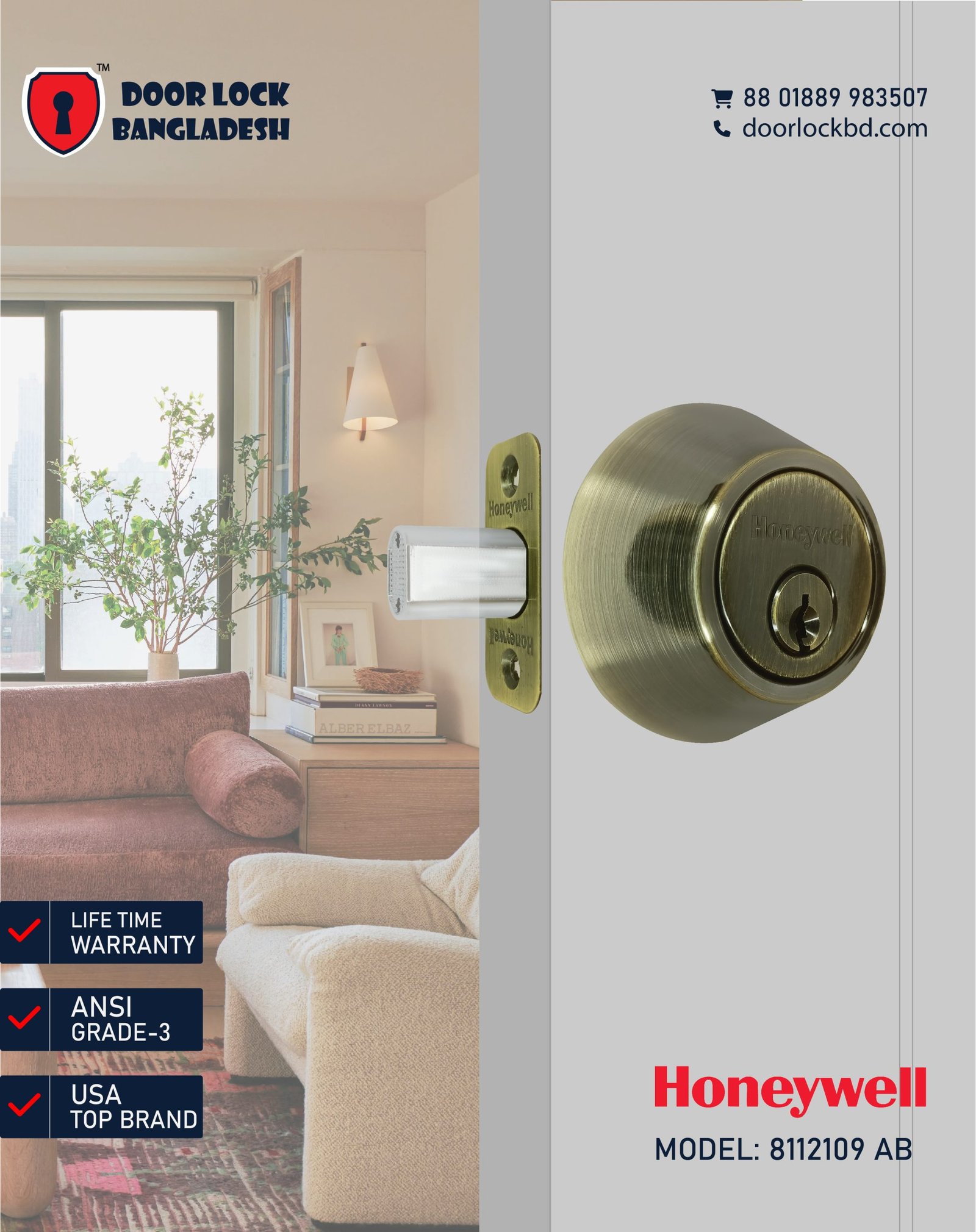 High-quality smart digital, mechanical door lock and hardware in Bangladesh 8112109 AB