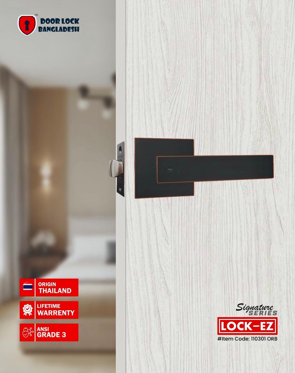 High-quality smart digital, mechanical door lock and hardware in Bangladesh Door Lock Bangladesh