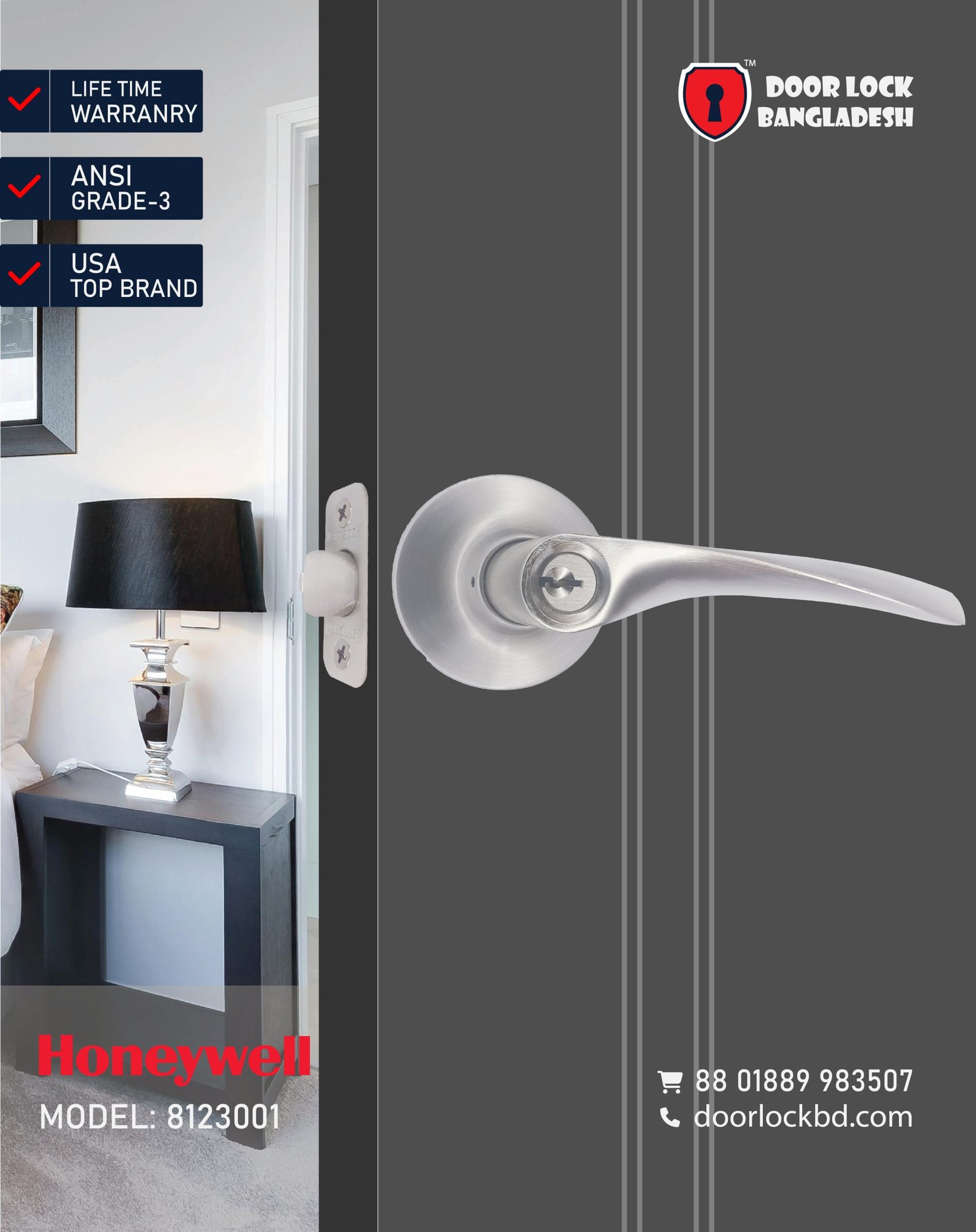 Honeywell Curved Lever Entry SN 8106901