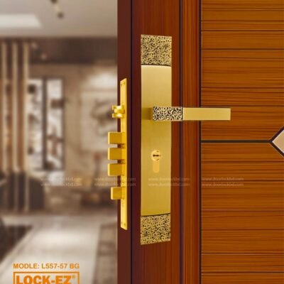 Lock-EZ Premium Brass Mortise Lock L557-57 BG