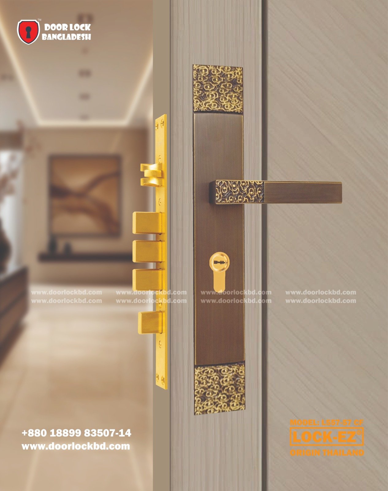 High-quality smart digital, mechanical door lock and hardware in Bangladesh Door Lock Bangladesh