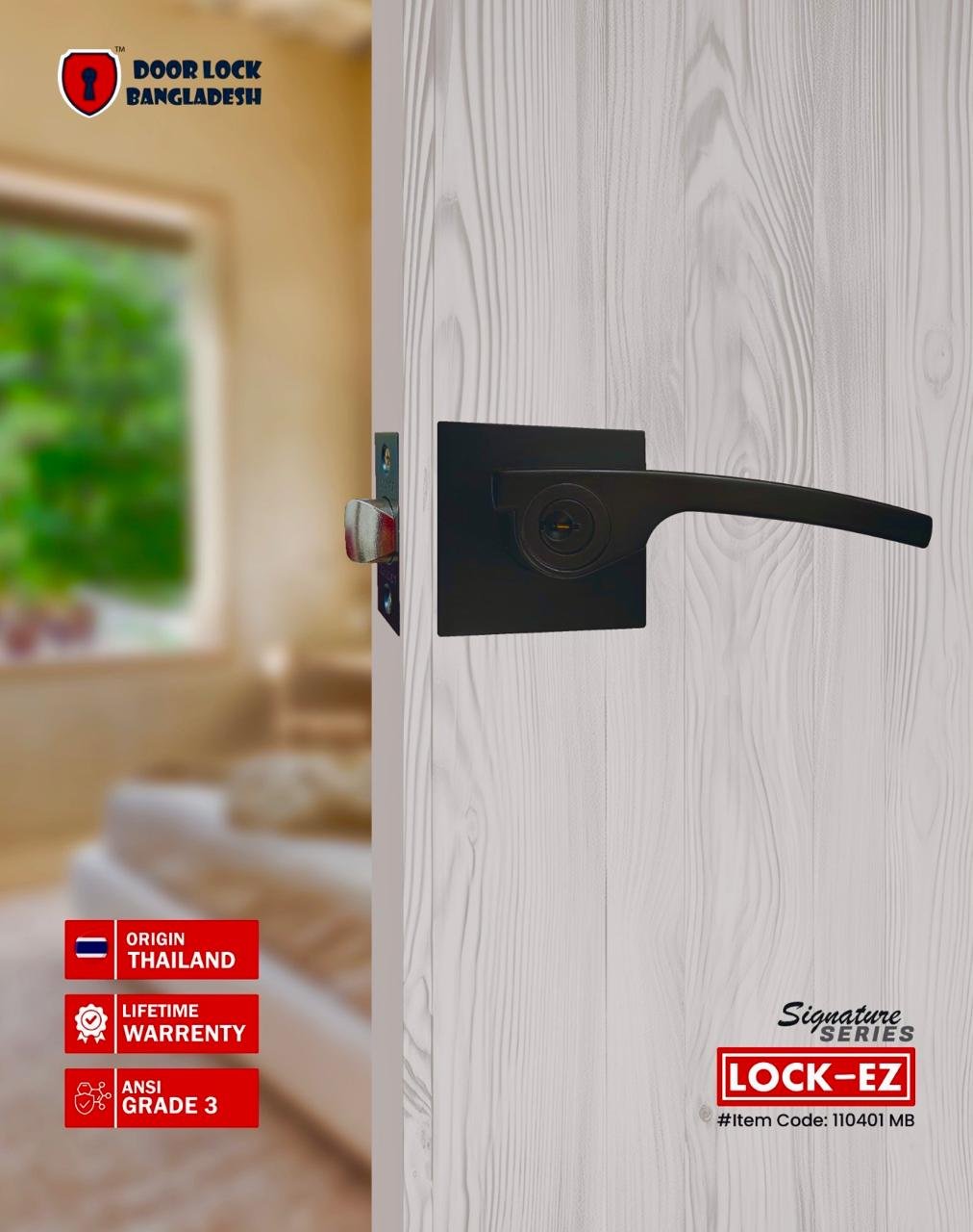 High-quality smart digital, mechanical door lock and hardware in Bangladesh Door Lock Bangladesh