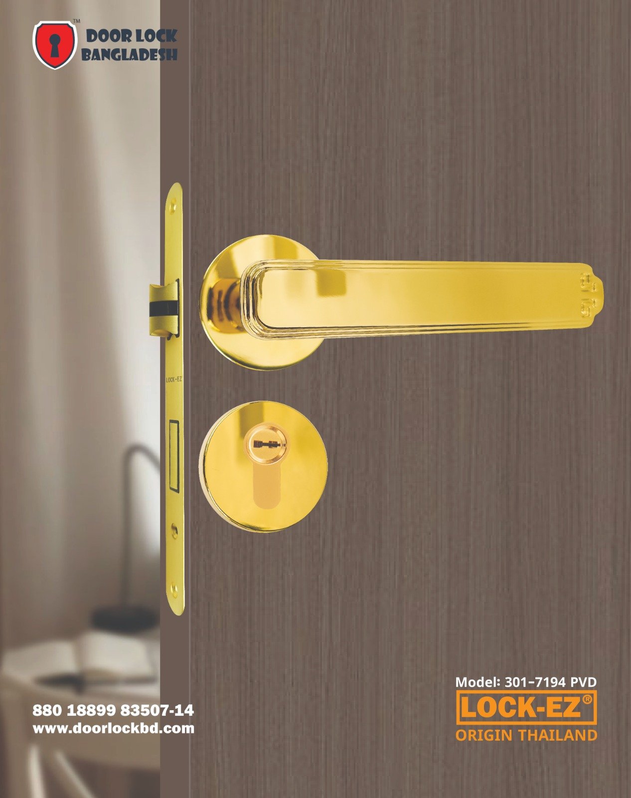 High-quality smart digital, mechanical door lock and hardware in Bangladesh Door Lock Bangladesh